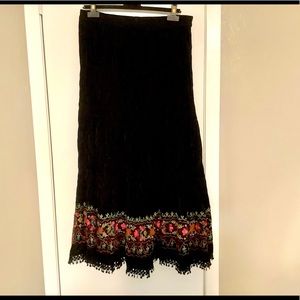 NEW Anu velvet maxi skirt